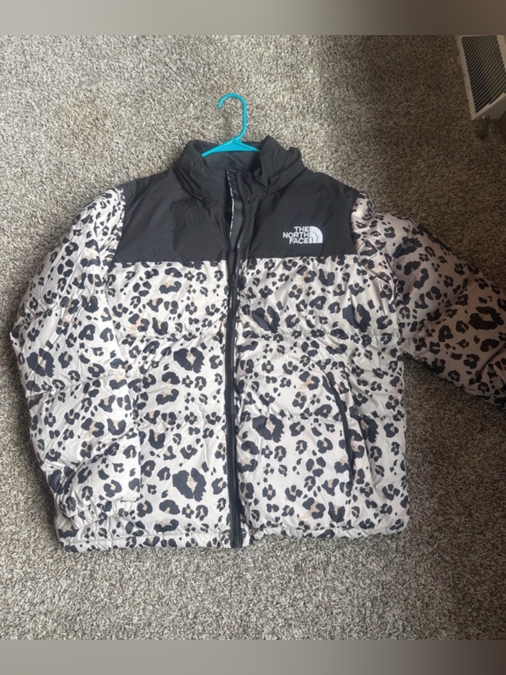 The North Face Women’s 1996 Retro Nuptse Leopard Print Puffer Jacket - XL